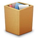 cardbox, full, trash icon