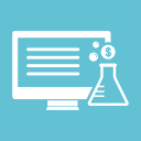 coins, desktop monitor, dollar, lab, monitor, screen, tube svg vector icon
