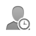 user,clock icon
