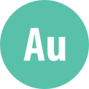 adobe, audition, round svg vector icon