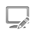 monitor,pencil icon