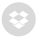circle, dropbox, gray svg vector icon