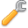 wrench,orange icon