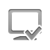 monitor,checkmark icon