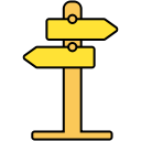 direction sign, indication sign, road sign svg vector icon