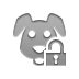 dog,lock,open icon