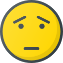 emoji, emote, emot, emot, scared svg vector icon