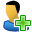 user,male,add,plus,member,profile,person,people,human,man,account icon