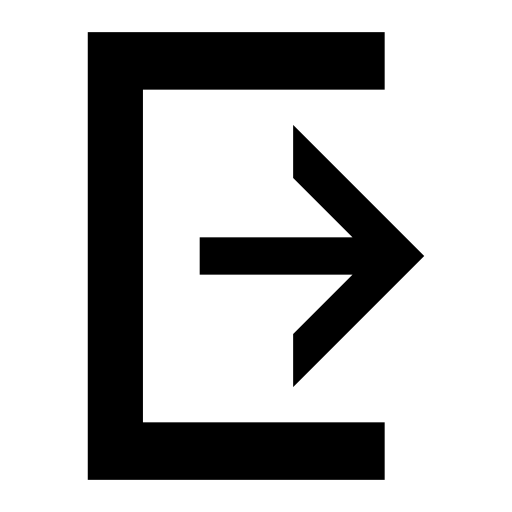 Sign Out svg vector icon