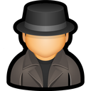 detective, enforcer, law, police, user icon