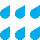 rain, rainfall, rainy svg vector icon