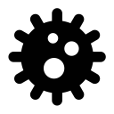 bacteria svg vector icon