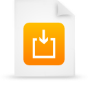 document, file, orange, paper icon