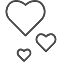 hearts, love, romantic, valent, valentine, valentines svg vector icon