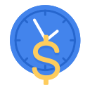 business, hour, part time, pay, rate, time svg vector icon