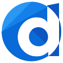 d, logo, media, social svg vector icon