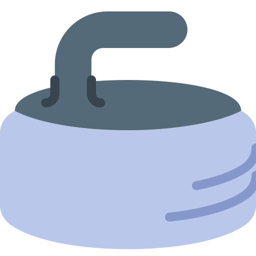 Curling svg vector icon
