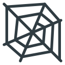 cobweb, halloween svg vector icon