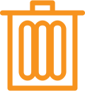 asset, bin, dustbin, rubbish, trash, wate svg vector icon