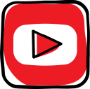 communication, media, network, social, social media, web, youtube svg vector icon