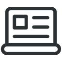 business, computer, employee, laptop, pc, record, screen svg vector icon