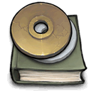 disc,book icon