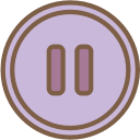 audio, media, media player, music, pause, video player svg vector icon