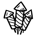 celebration, firecracker, new year, party svg vector icon
