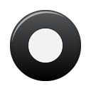 button,black,rec icon