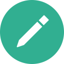 circle, compose, draw, edit, write svg vector icon