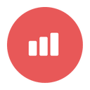 chart, figures, graph, modern, progress, red, success icon