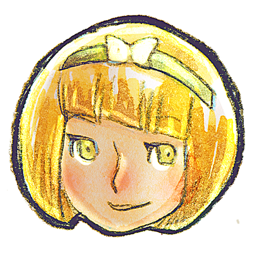 blond, girl icon