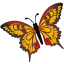 animal, butterfly, papillon, staroffice, summerbird icon