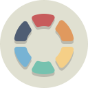 color wheel, palette, swatch svg vector icon