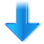 kdevelop,down,arrow,downlaod,green,descend,download,fall,decrease,descending icon