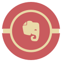 evernote, media, social, vintage svg vector icon
