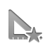 ruler,square,star icon
