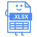 excel, file, xlsx, xlx svg vector icon