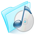 dossier,blue,musique icon