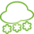 basic, green, snow, weather icon