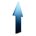 bleu, upload icon