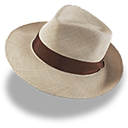 hat,linen,trilby icon