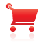cart, red, shopping icon
