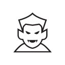 ghost, hallowen, horror, night, treat svg vector icon