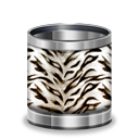 white,tiger,trash,animal,recycle bin icon