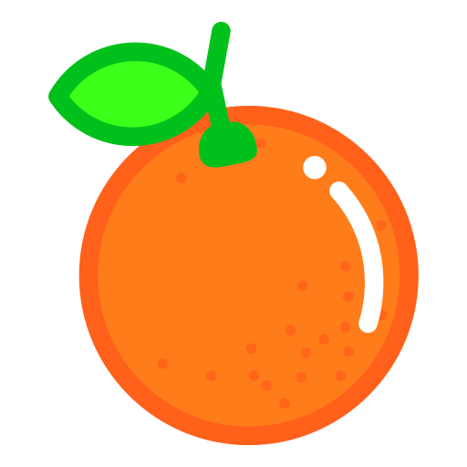 Orange svg vector icon