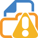 folder, warning icon