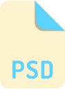 extension, file, name, psd svg vector icon