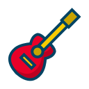 guitar, melody, music, relax svg vector icon