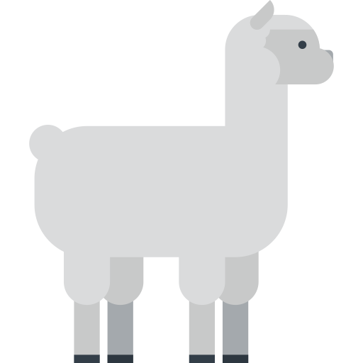 Llama svg vector icon